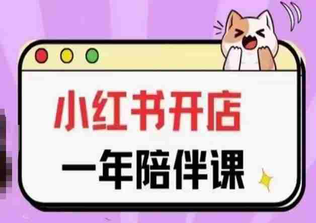 三九小红书开店一年陪伴课(更新)，从0到1玩赚小红书开店