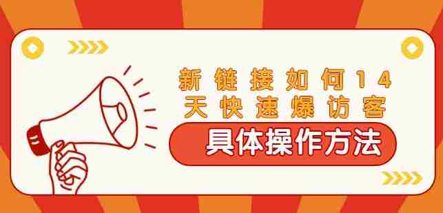 齐论·进阶战术课：拼多多新链接如何14天快速爆访客：具体操作方法（视频教程）